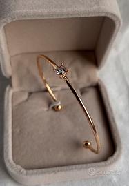 Bracciale dorato con Swarovski