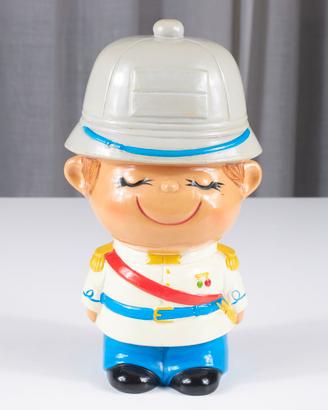 Raro salvadanaio ceramica soldato Giappone anni 60