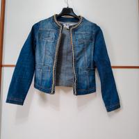 Koiba giacca jeans corta con catena Taglia 40