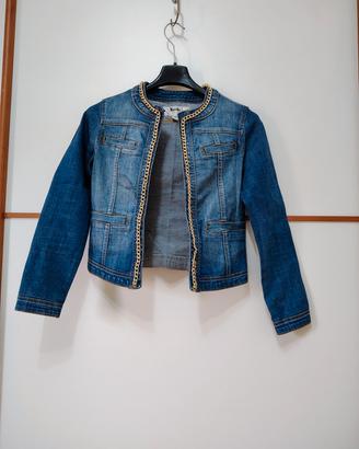 Koiba giacca jeans corta con catena Taglia 40
