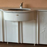 Mobile (Iotti) da bagno con piano in marmo