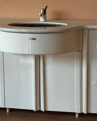 Mobile (Iotti) da bagno con piano in marmo