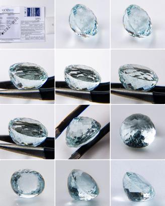 1 Pcs Acquamarina Naturale 2,65 CT