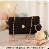 Borsa Cordino e Catena + Mini Wallet - Handmade