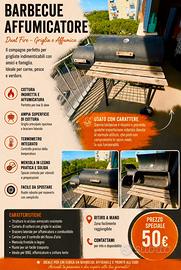 Barbecue a carbone con affumicatore