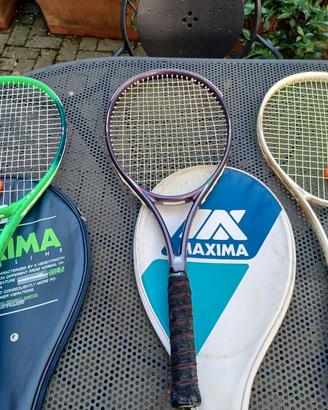 tris di racchette tennis vintage