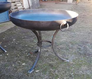 braciere artigianale in ferro