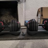 Manubri palestra regolabili a scatto 2-24 kg