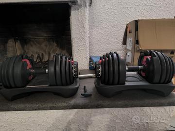 Manubri palestra regolabili a scatto 2-24 kg
