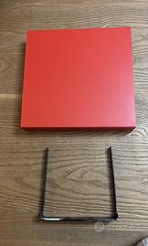 Mensola quadrata a muro con staffa a scomparsa