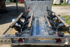 Carrello inox per moto d'acqua doppio