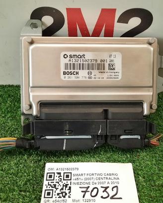 CENTRALINA MOTORE SMART ForTwo Cabrio (W451) A1321