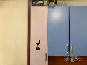 cameretta due letti armadio comodino 