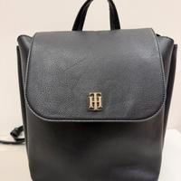 Zaino ecopelle nero Tommy Hilfiger
