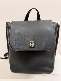 Zaino ecopelle nero Tommy Hilfiger