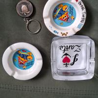 souvenir posacenere e portachiave con dietro aprib