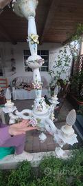 Lampadario Capodimonte originale  firmato Bassano 