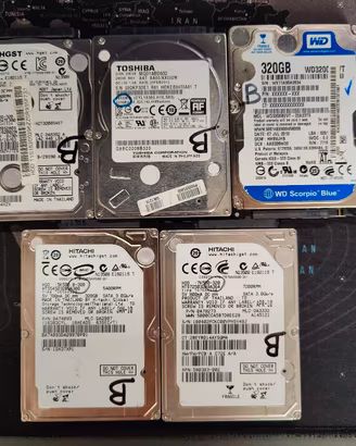 Lotto 5 HDD Laptop 2,5 320GB testati funzionanti