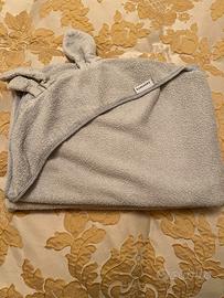 Asciugamano Bamboom XL con cappuccio grigio perla