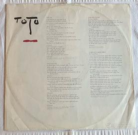 Toto LpTurn Back Vinile usato 1981 no copertina