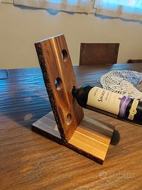 porta bottiglie in legno