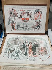 La vie Parisienne stampe cm.54x34 vintage