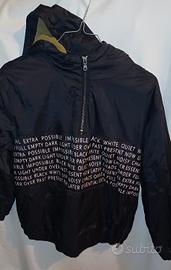 Giaccone felpato Sisley 8/9 anni con cappuccio 