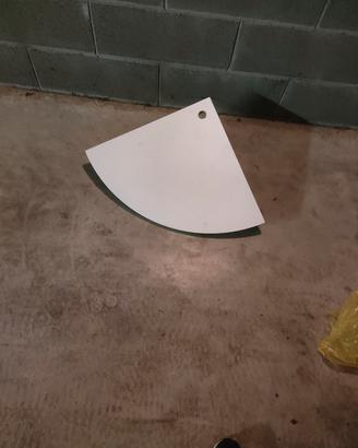 Mensola angolare bianca 50×50x1.8 cm