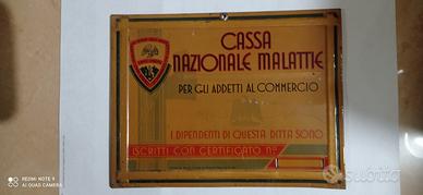 ANTICA TARGA ANNI 30/40 IN LAMIERA 
