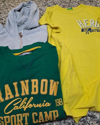 2 felpe ragazzo e 1 t-shirt 12 anni