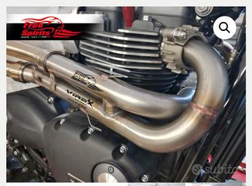 H-Pipe (de-cat) Triumph Scrambler VIREX/FreeSpirit