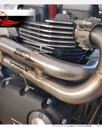 H-Pipe (de-cat) Triumph Scrambler VIREX/FreeSpirit