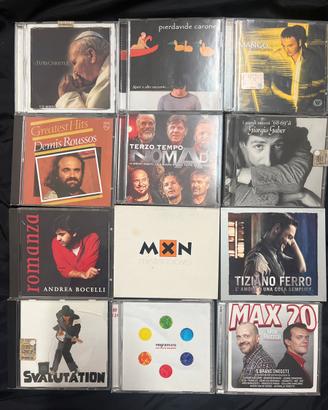 Lotto 12 CD originali – Mango, Tiziano Ferro,