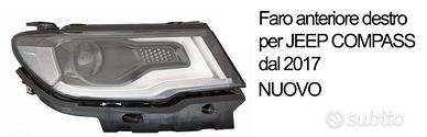 FARO ANTERIORE DX  JEEP COMPASS DAL 2017