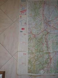 Carta geografica olimpiadi Albertville  92