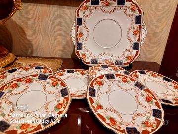Servizio da torta Vintage Porcellana Inglese 