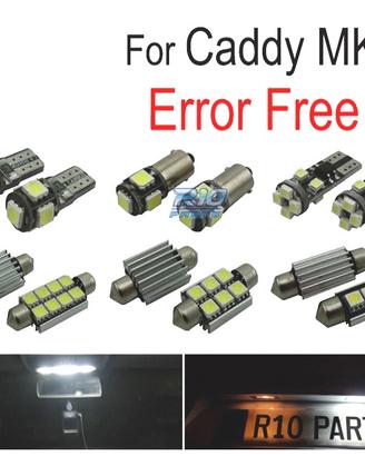KIT 15 LAMPADE LED INTERNE PER VOLKSWAGEN VW CADDY