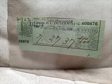 Biglietto Lotto d'Epoca 1969