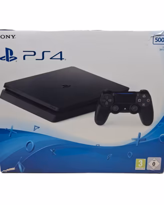 Sony PS4 Slim 500GB CUH-2016A Jet Black Completa