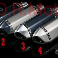 Scarico MOTO marmitta universale 37 CM scooter