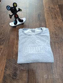Felpa Puma grigia in cotone garzato – tg M