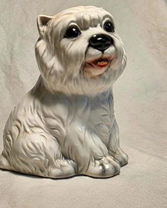 Ceramica  anni 90' che rappresenta cane Terrier