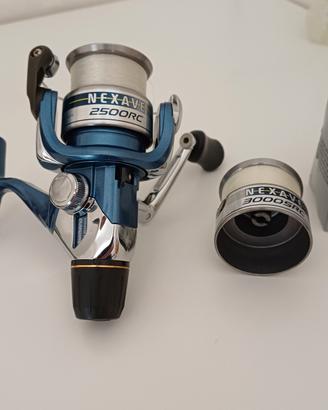 Mulinello Shimano nexave 2.500 ,doppia bobina 