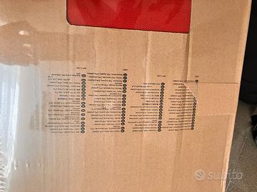 copri divano Ikea Backabro rosso