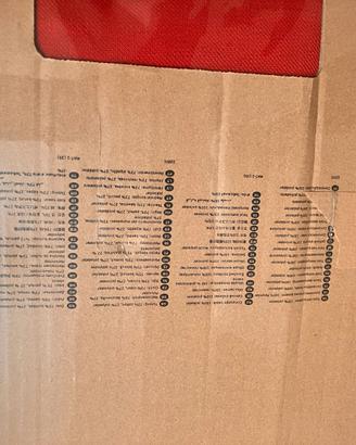 copri divano Ikea Backabro rosso