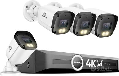 SANNCE 4K PoE Kit Videosorveglianza Esterno