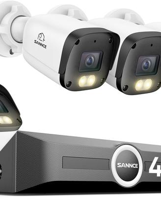 SANNCE 4K PoE Kit Videosorveglianza Esterno
