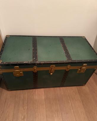 Baule verde vintage