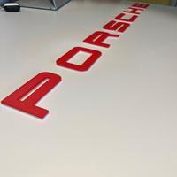Lettere 3D “porsche” da Parete – Stile Garage / St