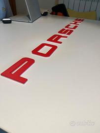 Lettere 3D “porsche” da Parete – Stile Garage / St